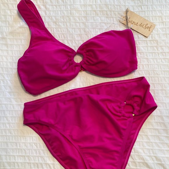 Cabana del Sol Hot Pink Bikini - NWT - Picture 1 of 10